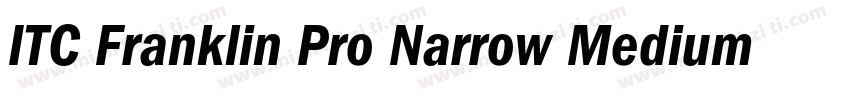 ITC Franklin Pro Narrow Medium字体转换